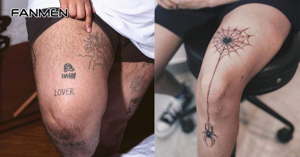 Các hình xăm nhỏ đẹp cho nam ở đùi 7