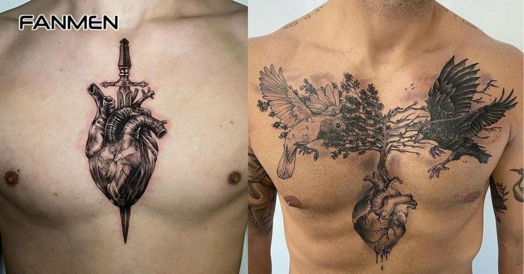 Nam giới nên xăm hình trái tim ở những vị trí nào?