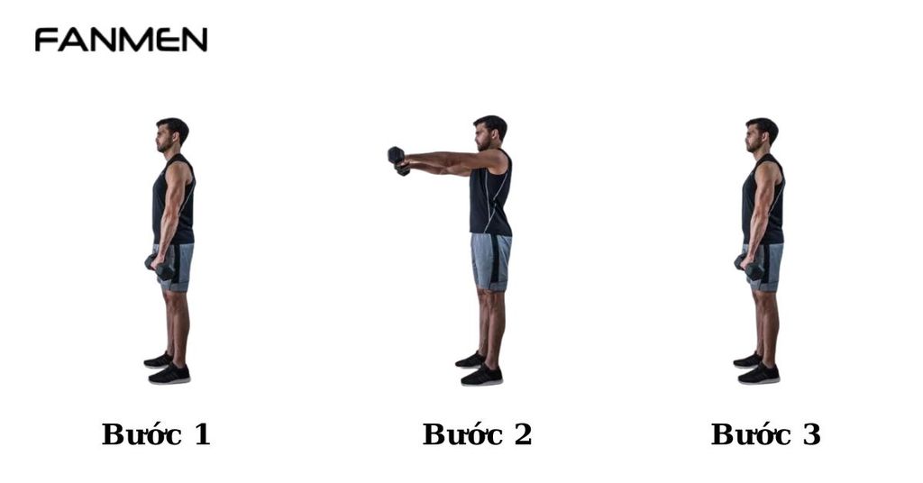 Bài tập Dumbbell Front Raise