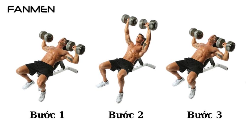 Bài tập Incline dumbbell press