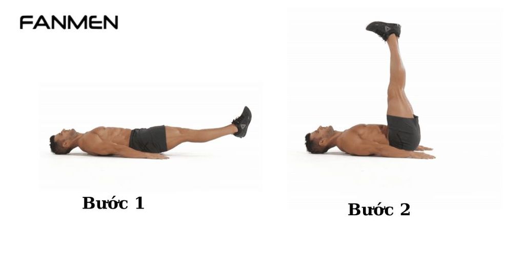 Bài tập giảm vòng bụng cho nam giới: Leg Raise