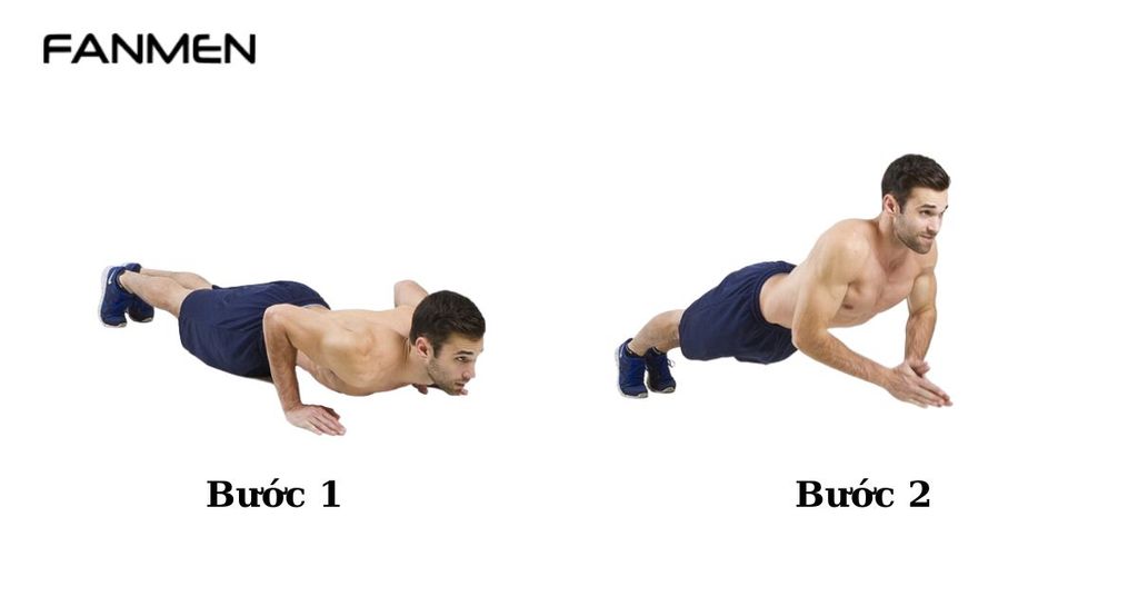 Bài tập Plank vỗ tay
