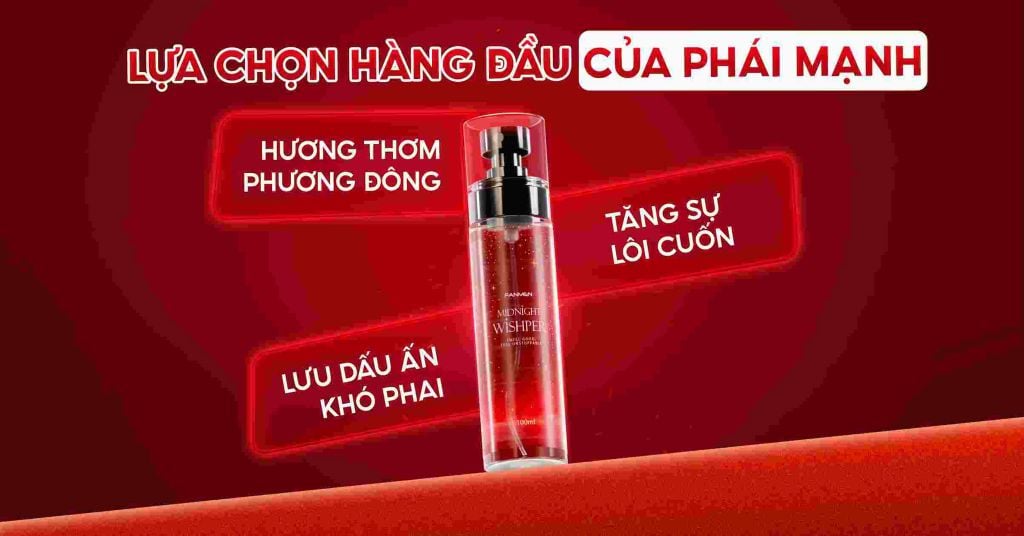 Body mist thơm lâu Midnight Whisper Fanmen