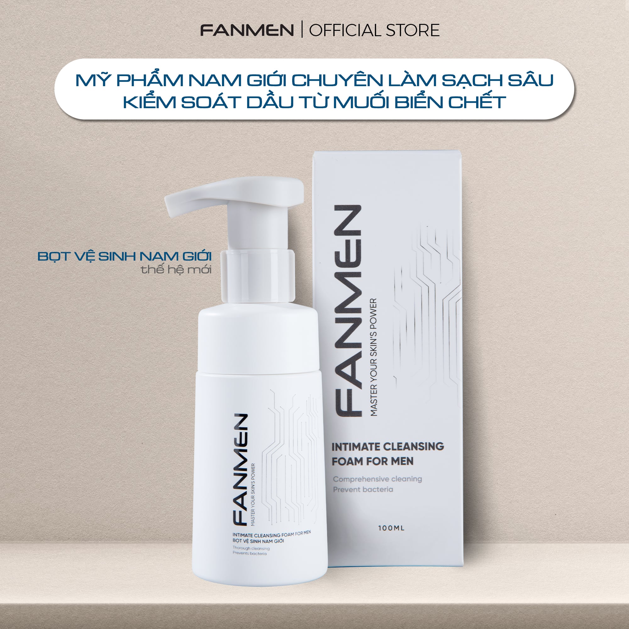 Dung dịch vệ sinh nam giới Fanmen - Dung dịch tạo bọt 100ml