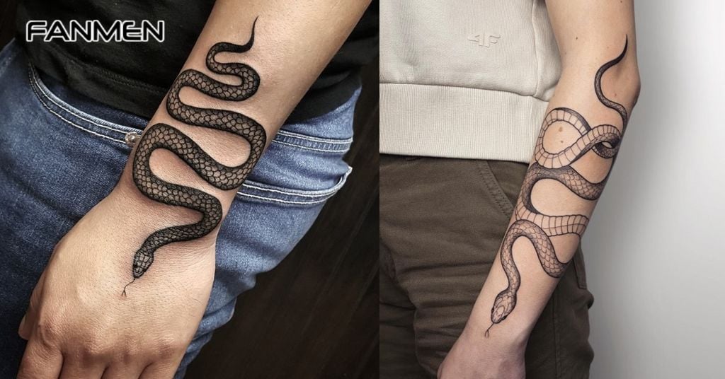 Các hình xăm rắn ở tay 1