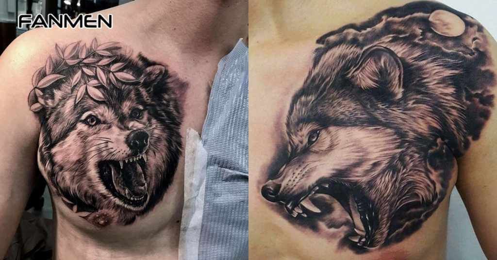 Các hình xăm sói cho nam 1