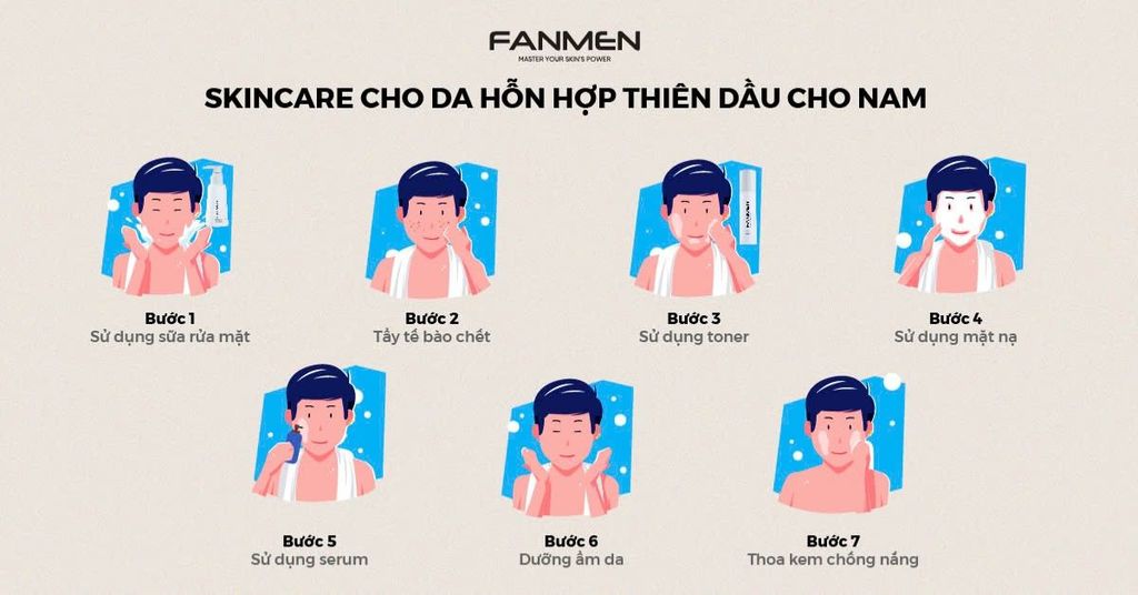Cách chăm sóc da hỗn hợp thiên dầu