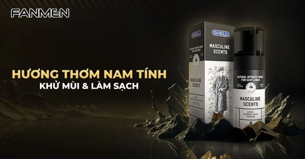 Công dụng của dung dịch vệ sinh nam Shell Masculine Scents