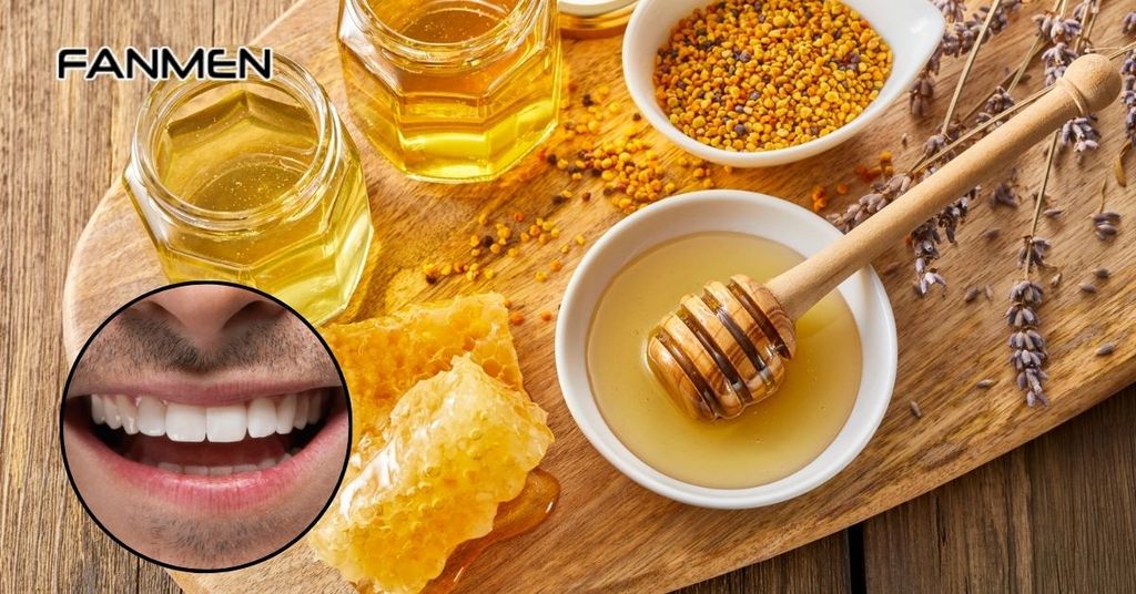 Chà xát mật ong lên răng