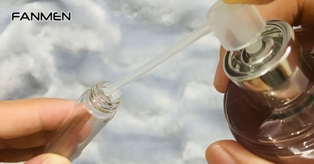 Cách chiết body mist bằng vòi xịt