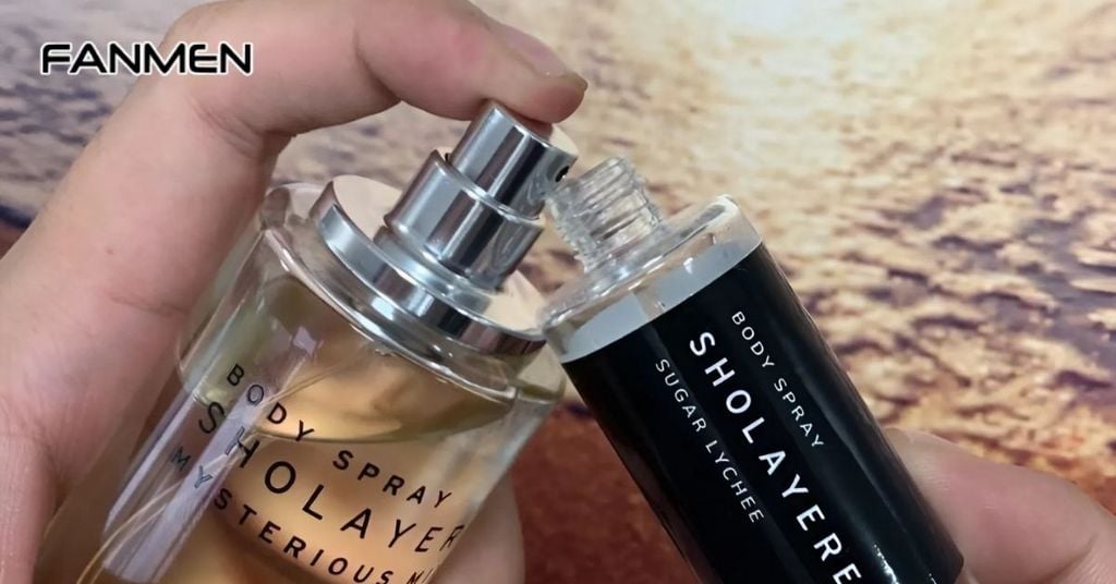 Cách chiết body mist sang chai nhỏ trực tiếp