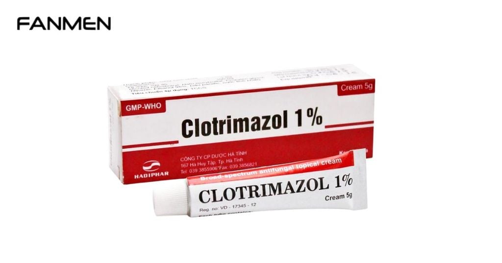 Thuốc bôi trị nấm vùng kín nam giới Clotrimazole 1%