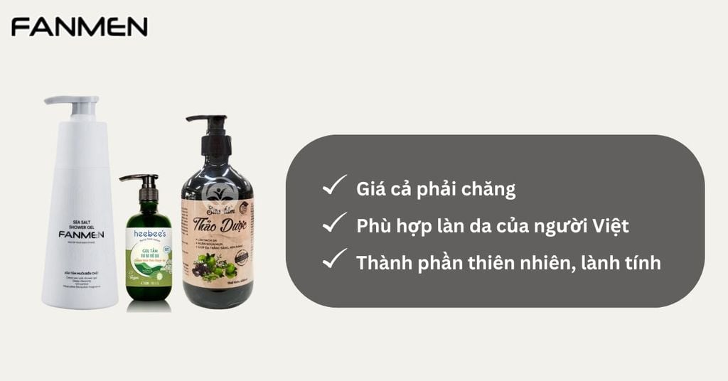 Có nên sử dụng sữa tắm Việt Nam không?