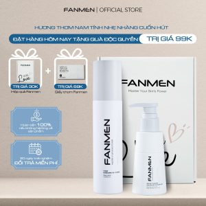 Combo Sữa rửa mặt + Toner Fanmen Tặng: Hộp + Giấy Thơm