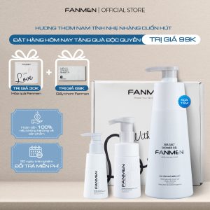 Combo Sữa rửa mặt + Sữa tắm + Bọt vệ sinh Fanmen Tặng: Hộp + Giấy Thơm