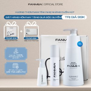 Combo Sữa rửa mặt + Sữa tắm + Toner Fanmen Tặng: Hộp + Giấy Thơm