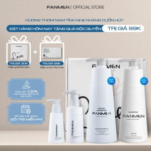 Combo Dầu gội + Sữa rửa mặt + Sữa tắm + Bọt vệ sinh Fanmen Tặng: Hộp + Giấy Thơm