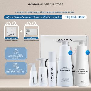 Combo Sữa rửa mặt + Toner + Sữa tắm + Bọt vệ sinh + Dầu Gội Fanmen Tặng: Hộp + Giấy Thơm
