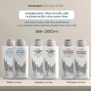 Combo Sữa Tắm 350ml + Dầu Gội 350ml Hương Nước Hoa