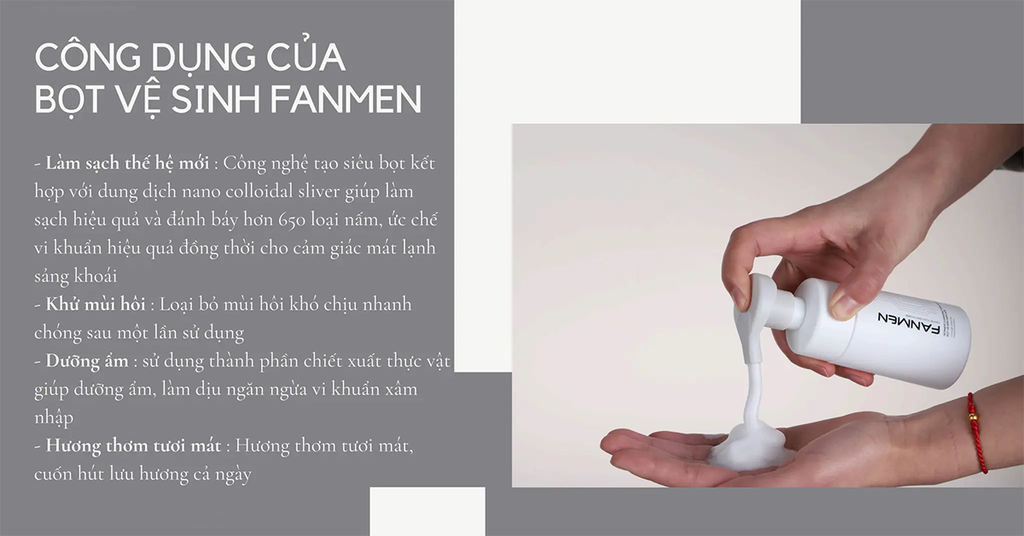 bọt vệ sinh Fanmen có tốt không