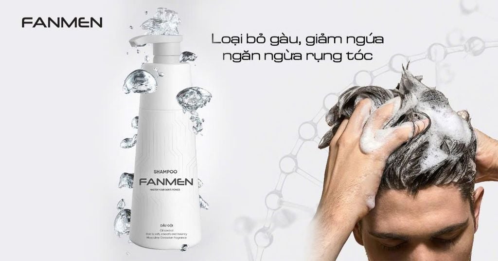 Dầu gội cho tóc nam khô cứng Fanmen