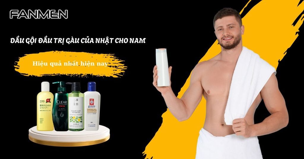 Dầu gội đầu trị gàu của nhật cho nam