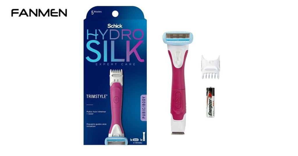 Máy tỉa lông vùng kín nam Schick Hydro Silk TrimStyle Moisturizing Razor