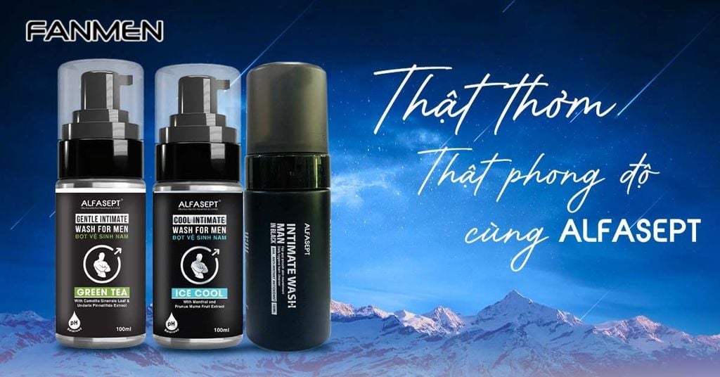 Bọt Vệ Sinh Nam ALFASEPT Intimate Wash For Men