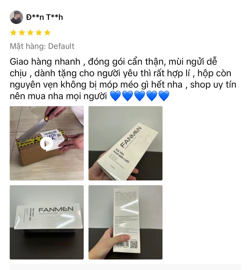 sữa tắm Fanmen có tốt không