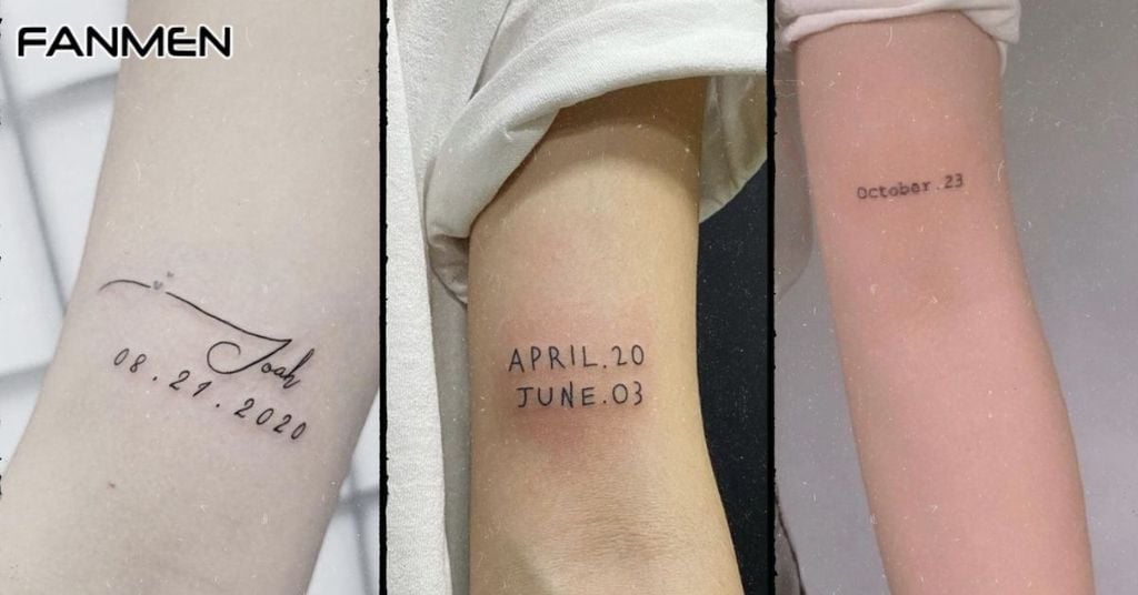 Hình xăm chữ đẹp cho nam ở bắp tay mẫu 8