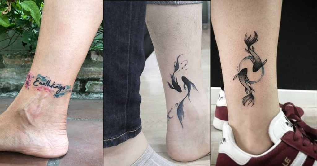 Hình xăm mắt cá chân độc đáo và phá cách