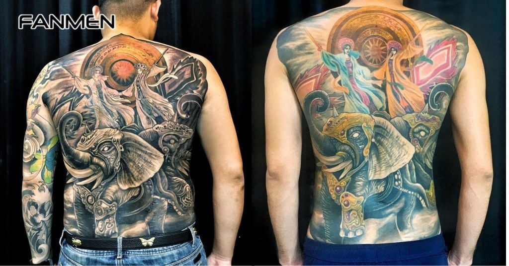 Hình xăm Hai Bà Trưng