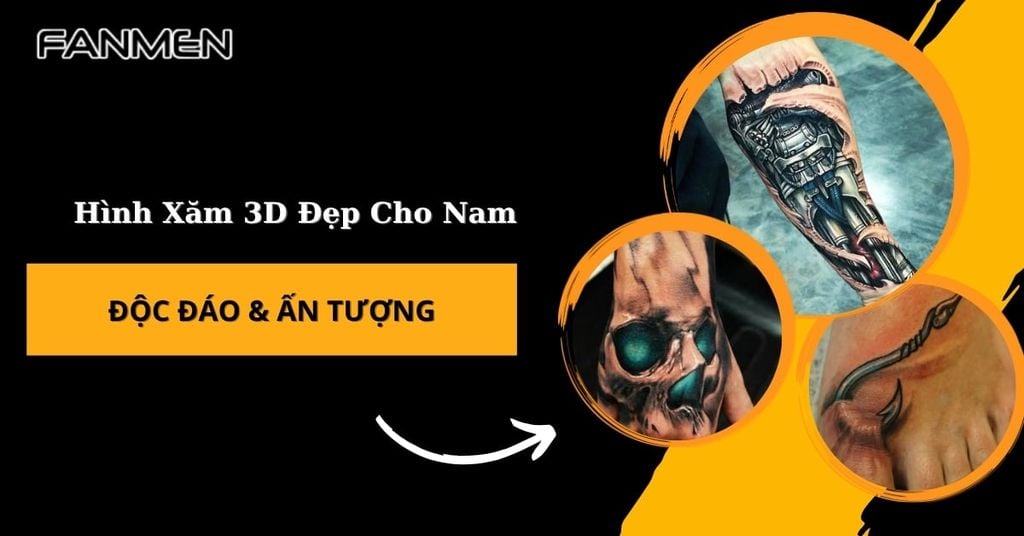 Hình xăm 3D đẹp cho nam