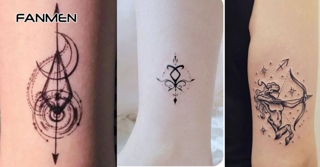 Hình Xăm Biểu Tượng Nhân Mã Đơn Giản