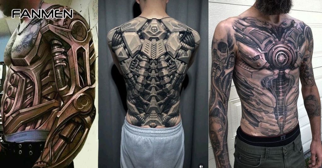 Hình xăm phong cách Biomechanical 2