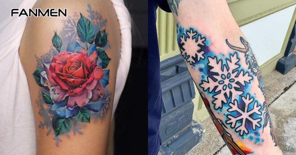 Các hình xăm bông tuyết cho nam lớn 18