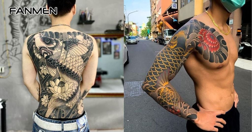 Hình xăm Cá chép 4