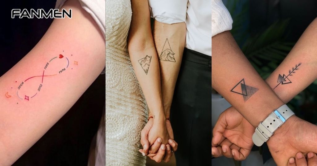 Hình xăm cặp đơn giản, tinh tế 1