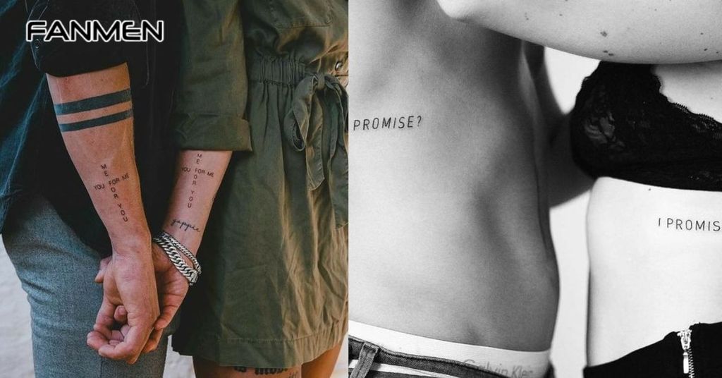 Hình xăm cặp đơn giản, tinh tế 9