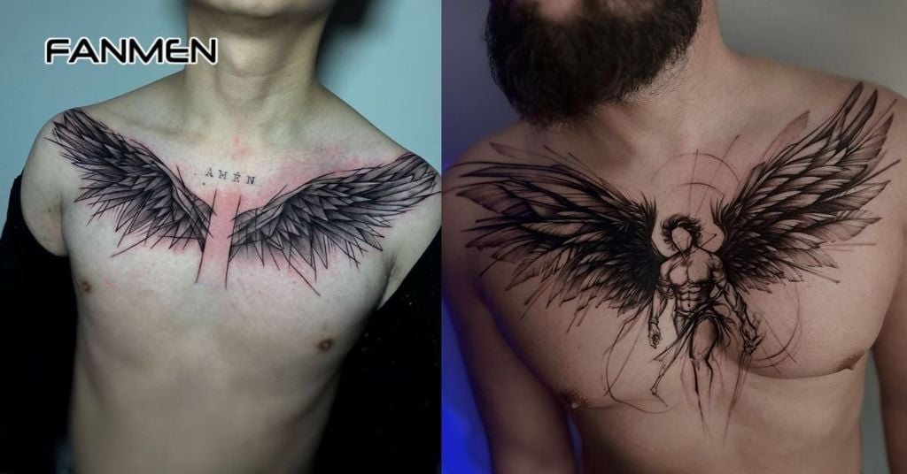 Hình xăm chim, đôi cánh