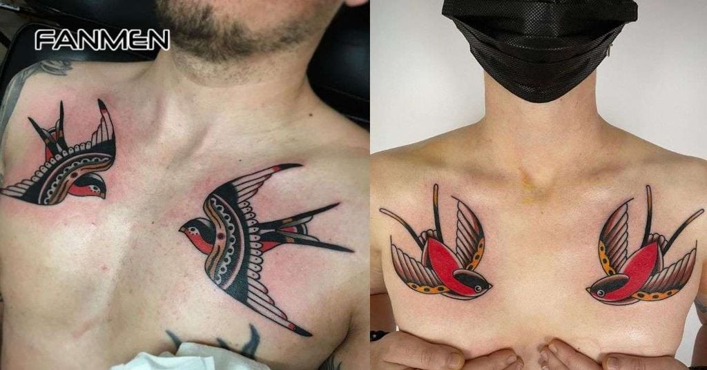 Hình xăm chim, đôi cánh