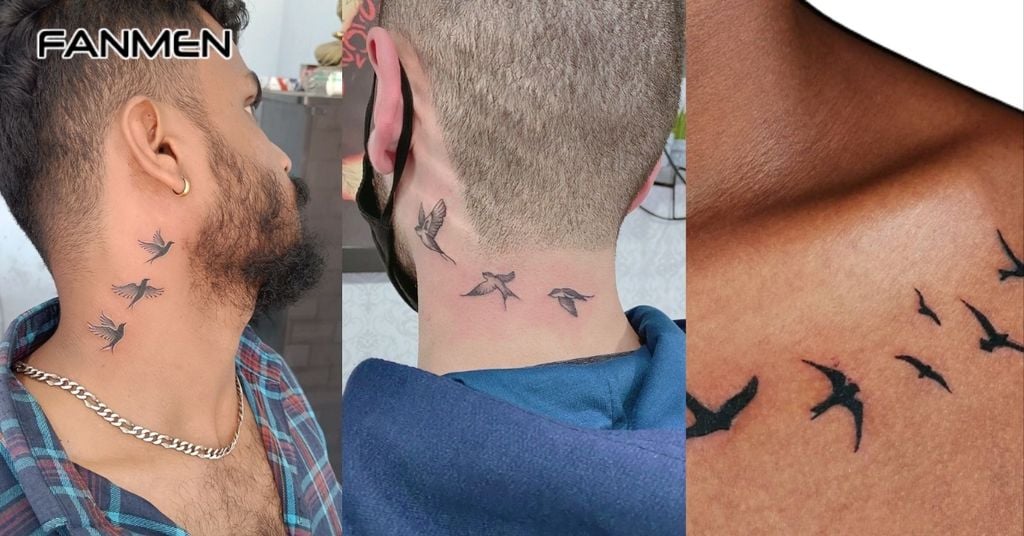 Hình Xăm Chim Én Tối Giản 3