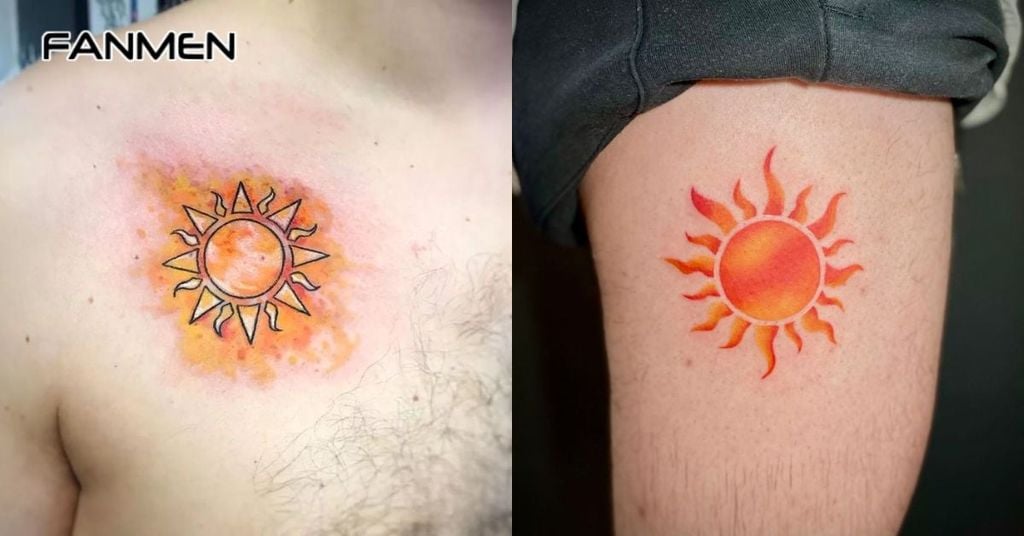 Hình xăm may mắn cho nam mệnh Hoả