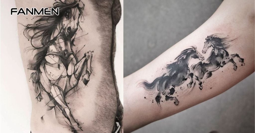 Hình xăm may mắn cho nam mệnh Hoả