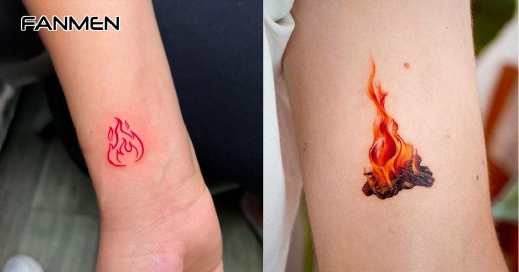 Hình xăm may mắn cho nam mệnh Hoả
