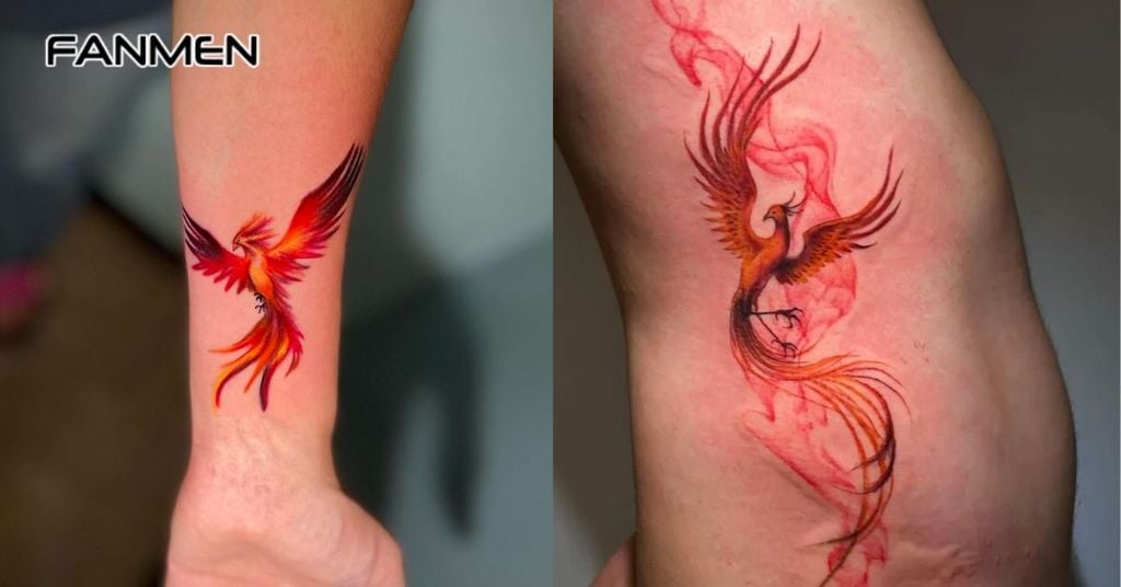 Hình xăm may mắn cho nam mệnh Hoả