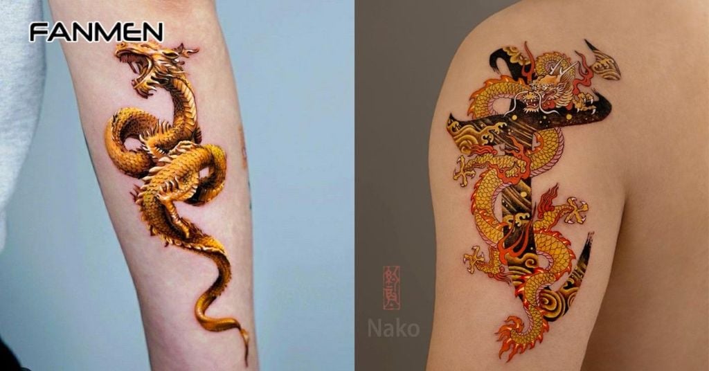 Hình xăm may mắn cho nam mệnh Kim