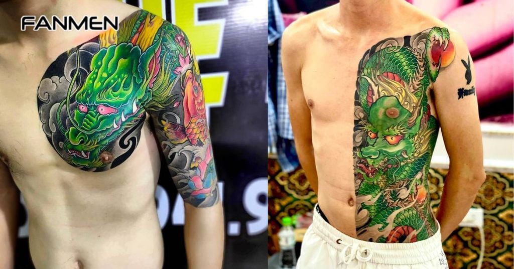 Hình xăm may mắn cho nam mệnh Thuỷ