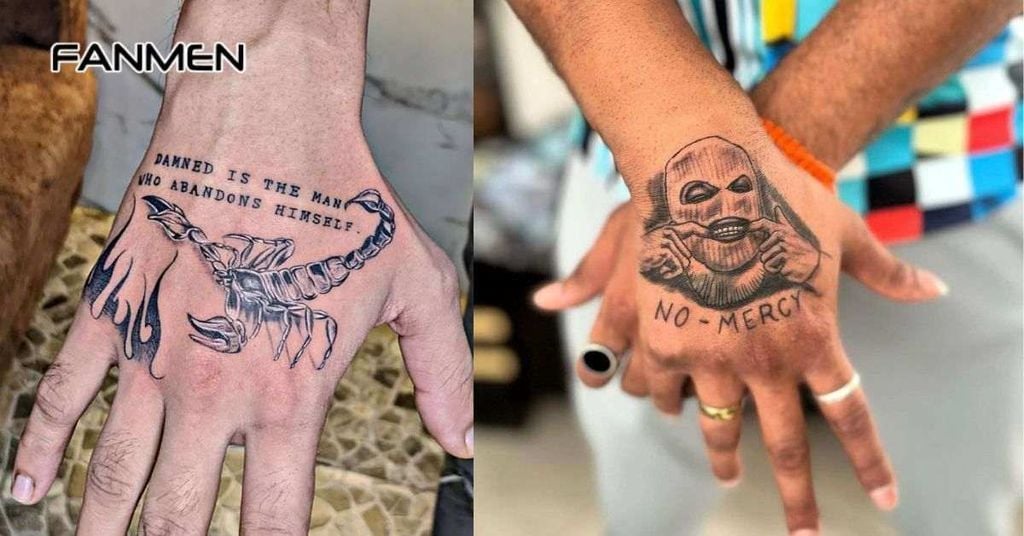 Hình xăm chữ ở tay