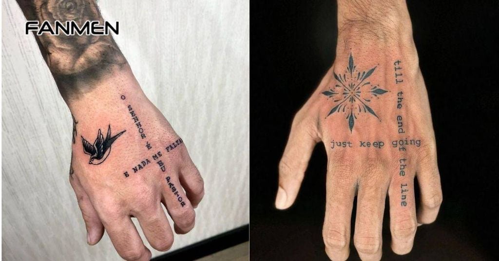 Hình xăm chữ ở tay